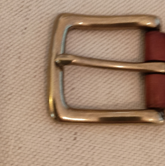 Polo Ralph Lauren Vintage Men's Brown Leather Belt 38 - Picture 5 of 12